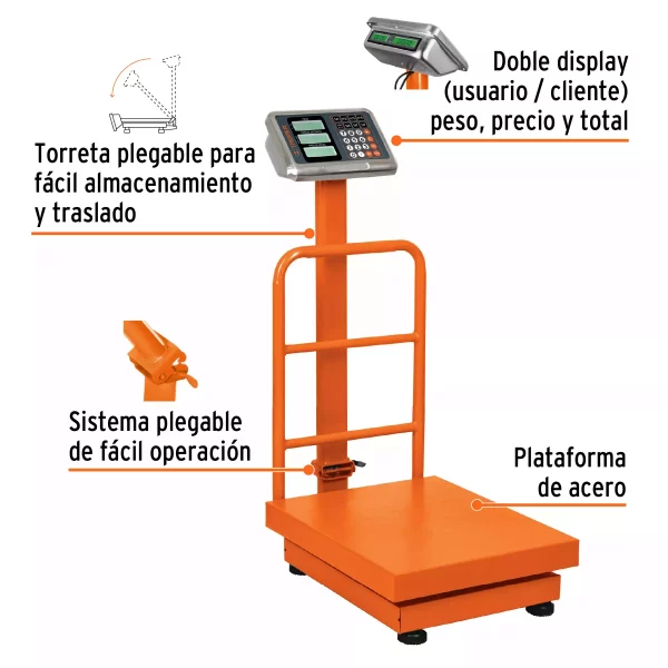 Báscula De Plataforma Plegable 200 Kg, Truper - Image 9