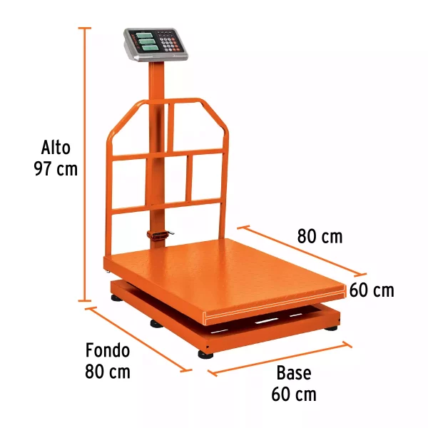 Báscula De Plataforma Plegable 500 Kg, Truper - Image 5