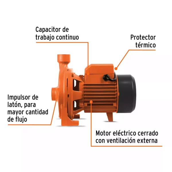 Bomba Centrífuga Para Agua Modelo Europeo,1-1/2 HP, Expert - Image 3