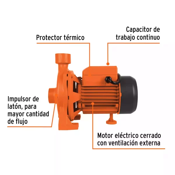 Bomba Centrífuga Para Agua Modelo Europeo, 1/2 HP, Expert - Image 4