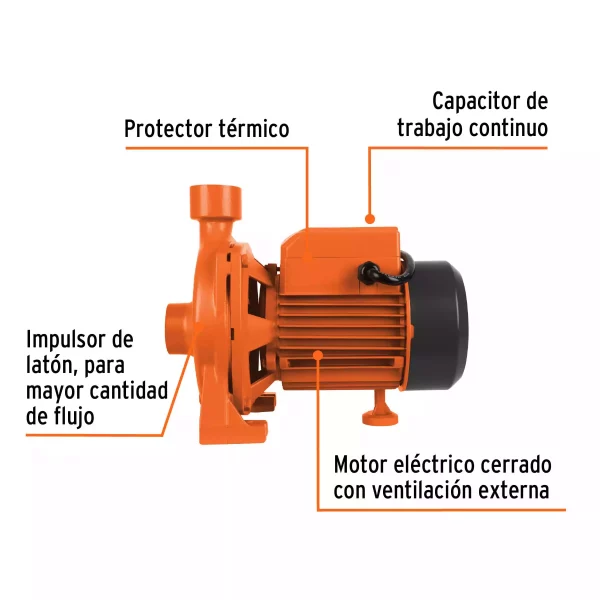 Bomba Centrífuga Para Agua Modelo Europeo, 1/4 HP, Expert - Image 4