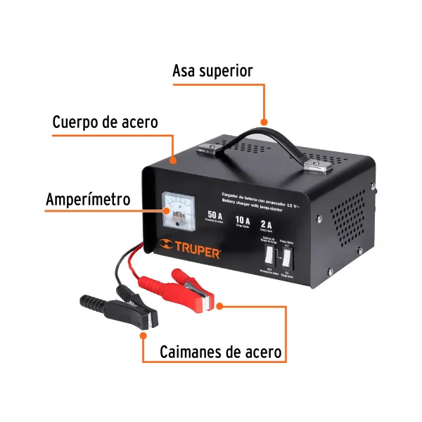 Cargador De 50 A Para Baterías De 12 V, Truper - Image 5