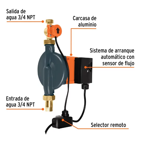 Bomba Presurizadora 1/3 HP, Truper - Image 6